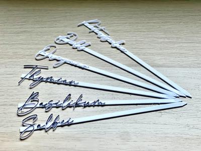 Planting labels for herbs Set of 18 - German - Version 1