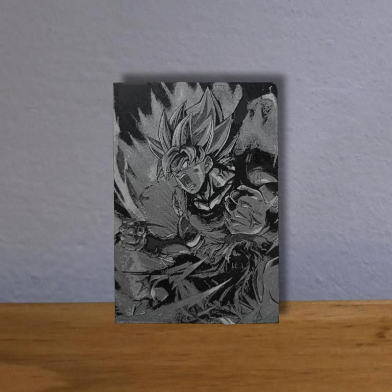 Goku multicolor painting