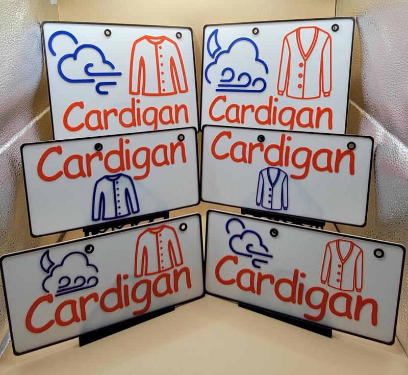 Picture Draw Labels for Kids x 20 Cardigan (Learning Aid)