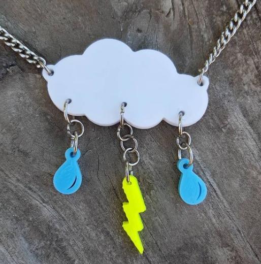 Cloud Rain Necklace Set