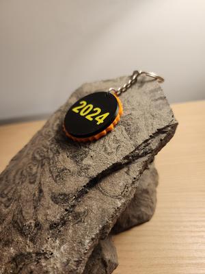 2024 North America Solar Eclipse Keychain (Multi-Color)