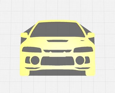 Mitsubishi Lancer EVO IV key holder