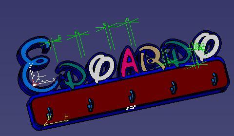 Disney EDOARDO keychain or clothes holder