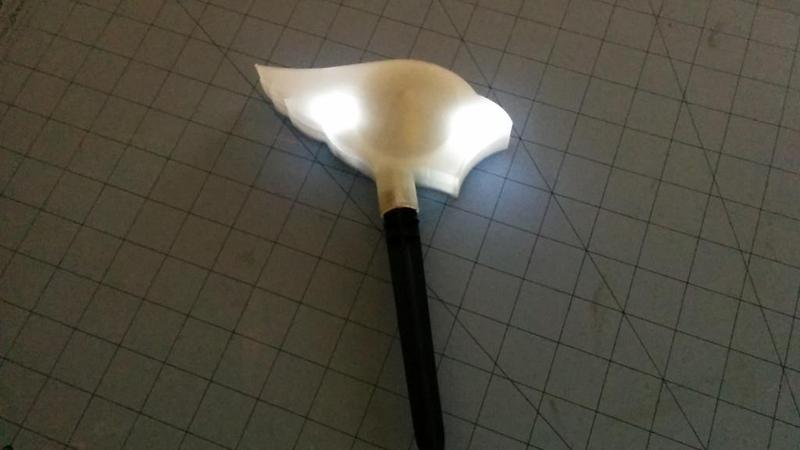 Dollar Store AZ Cardinals Solar Light project