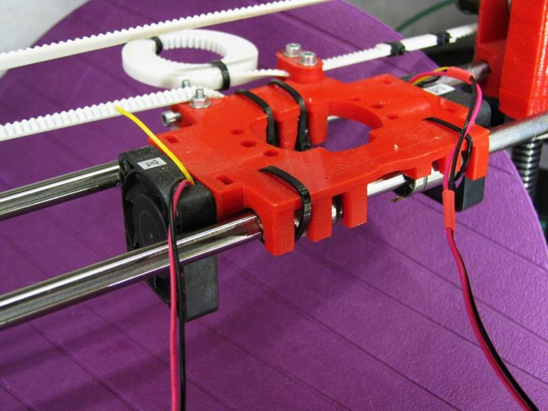 Dual fan x-carriage