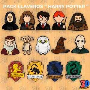 HARRY POTTER " 2 " KEY RINGS PACK