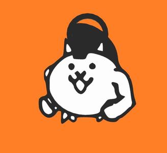 Mohawk Cat Keychain (Battle Cats)