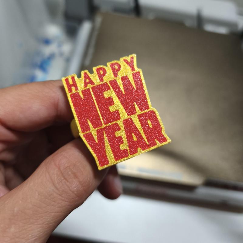 Napkin ring happy new year