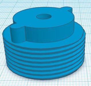 MTW Stock Tube screw in adapter plug for the 5KU Picatinny Rail Stock Base
