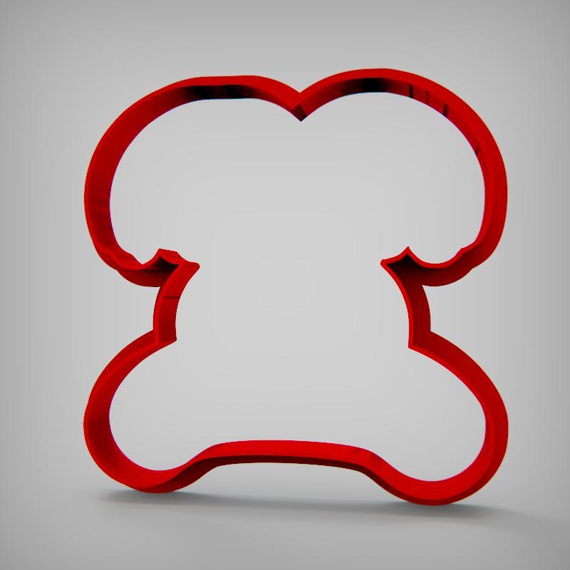 Cara Intensamente Ansiedad silueta cortante para galletas