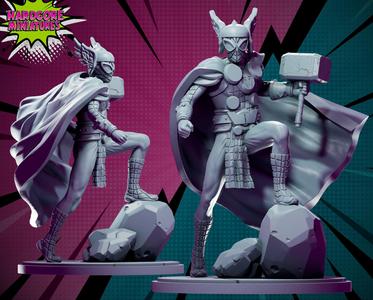 MARVEL CRISIS PROTOCOL SPIDER THOR PRESUPPORTED INCLUDED