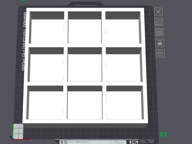3x3 Display Stand