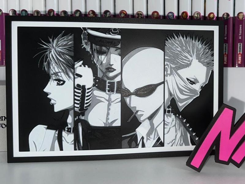 HueForge - Manga NANA - Black Stones - Blast