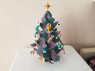 Desktop Christmas Tree with Scripture Ornaments - Church of Jesus Christ of Latter Day Saints