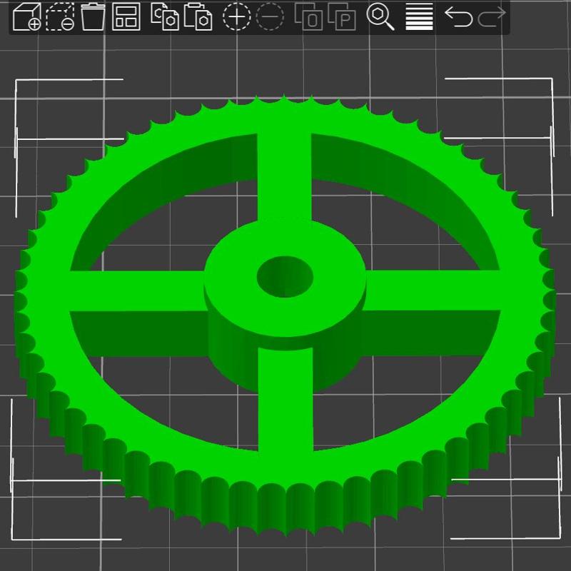 Bed Leveling Wheel, minute marks