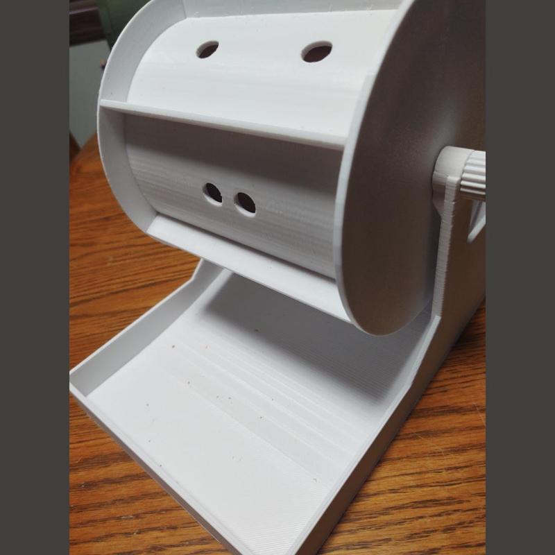 Cat treat spinning drum