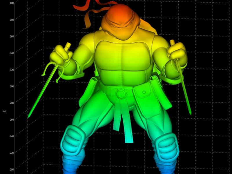 Life-Size Raphael Ninja Turtle 3D Model Part 1