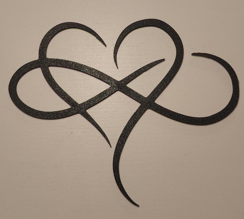 Infinity love wall decor.