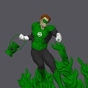 The Green Lantern (painted)
