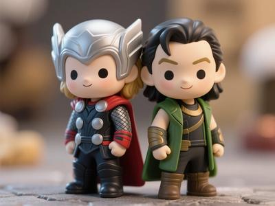 Marvel Series: Celestial Duo (Love-hate brothers) Thor, Loki God of Mischief