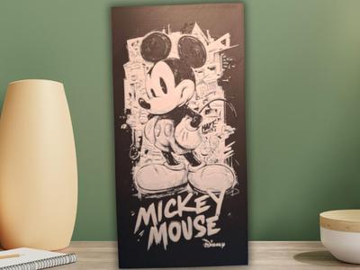 Mickey Mouse Street Art – Hueforge 3D Wall Print