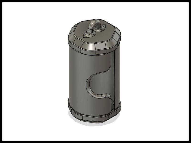 Poop bag holder : Hexagon cap Design.