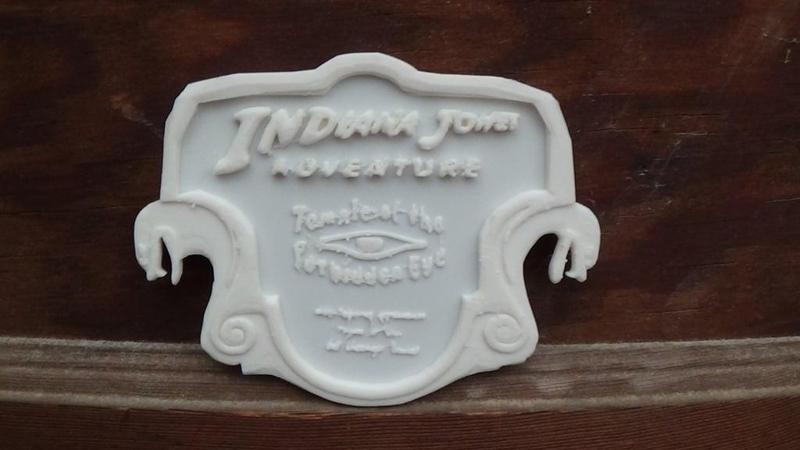 Indiana Jones Ride Sign Plaque