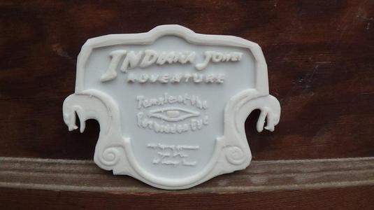 Indiana Jones Ride Sign Plaque