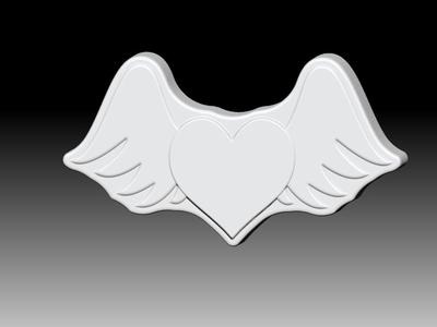 HEART WITH WINGS SOLID SHAMPOO AND MOLD FOR SOAP PUMP