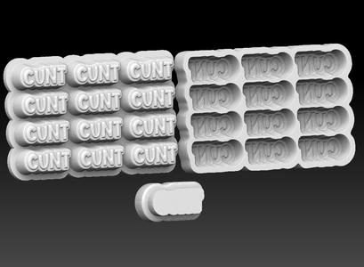 CUNT - BATH BOMB CONFETTI MICRO MINI MULTI MOLDS MOLDS, SOLID SHAMPOO