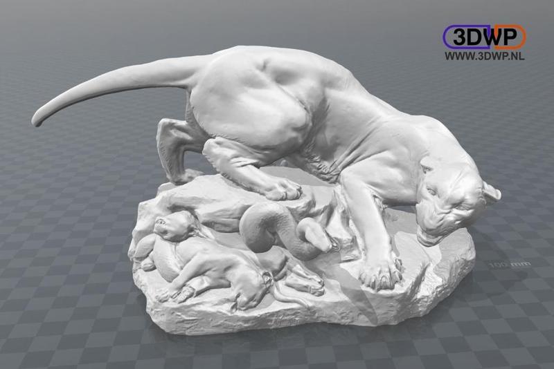 Georges Gardet - Drame Au Désert (Statue 3D Scan)