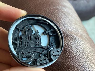 Halloween Themed 3d Multi Layer Art