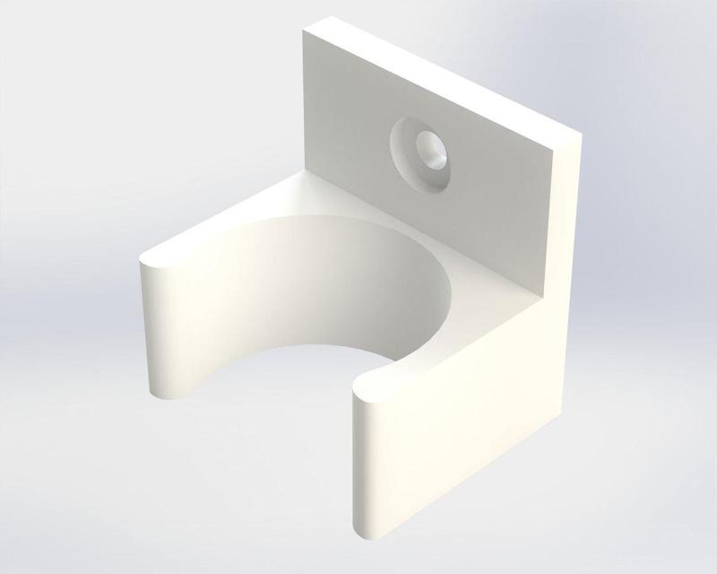 Paint tube bracket (screw mounted)