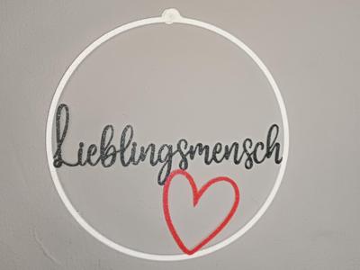 Favorite person  German wall decoration