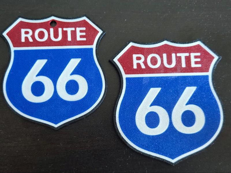 Route 66 Keychain and Magnet 