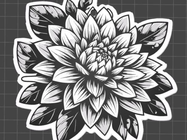 flower on the keychain