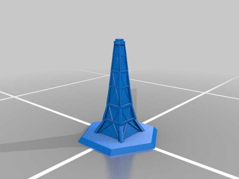 Board Game Piece - Radio Tower