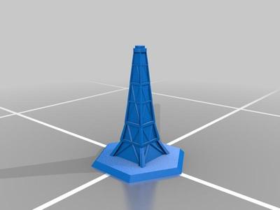Board Game Piece - Radio Tower