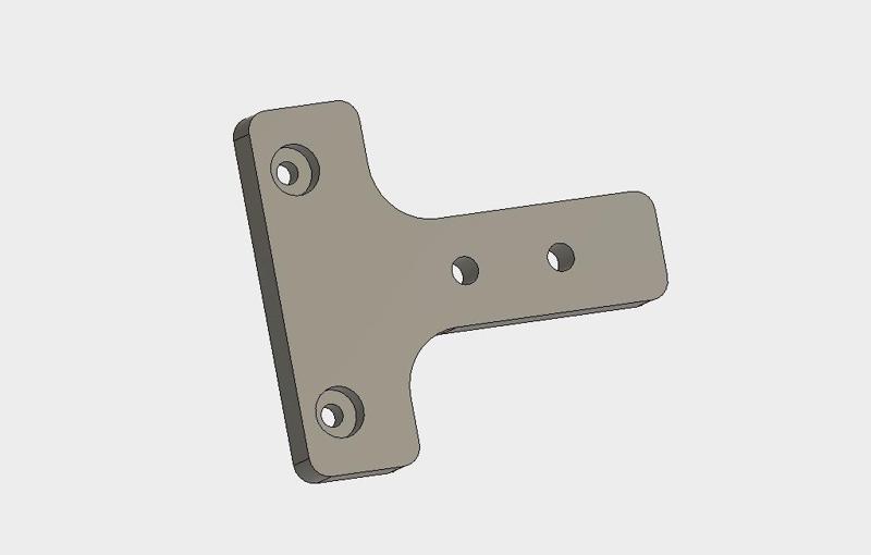 Kossel / 2040 Mount Adapter for Bondtech's Standard Mount.