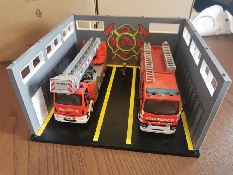 Display stand for miniatures 1:50 FIRE DEPT.