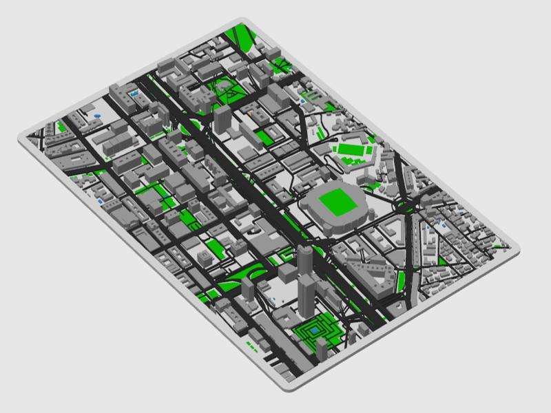 Marco Santiago Bernabeu relief