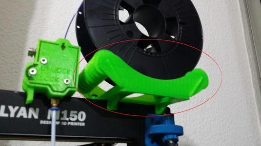 Filament spool holder (Dévidoir pour Malyan m150)