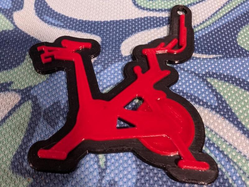 Peloton Bike Outline - Keychain
