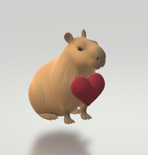 CAPIBARA SAN VALENTIN AMOR / CAPYBARA VALENTINE'S DAY LOVE