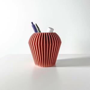 The Taso Pen Holder | Desk Organizer and Pencil Cup Holder | Modern Office and Home Decor
