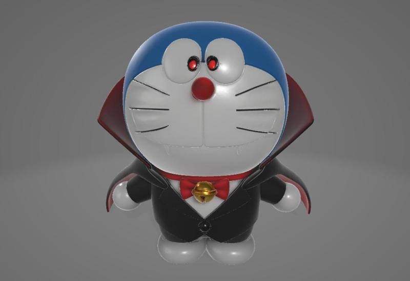 Vampire Doraemon Statue