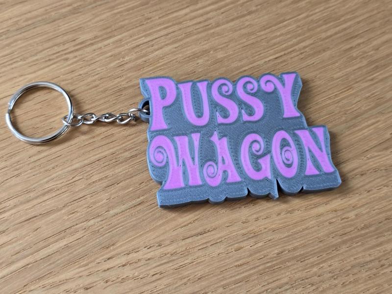 Pussywagon Pussy Wagon Keychain v2