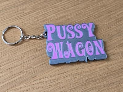 Pussywagon Pussy Wagon Keychain v2