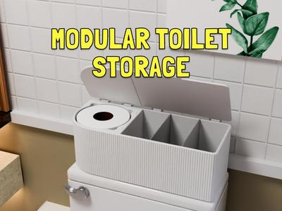 Modular Toilet Storage | Bathroom Organizer