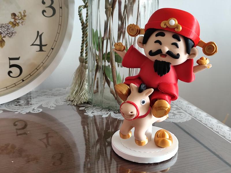 Bringing Wealth and Fortune Lucky Ornament Immediate Wealth God of Wealth Figure 